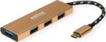 TRITON Koncentrator ROLINE GOLD USB 3.2 Gen 1, 4 porty, kabel połączeniowy typu C