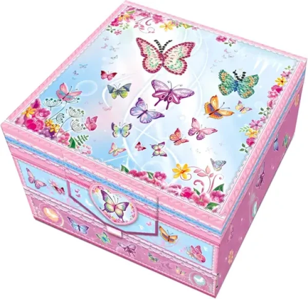 ALLTOYS Tajná listová sada Motýľ / Listová sada / pre deti / vr. ozdobného pera (178BG)