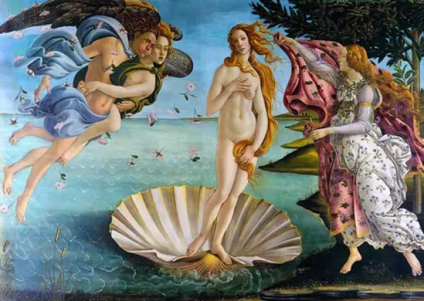 ENJOY Puzzle Sandro Botticelli: Zrodenie Venuše /1000 dielikov/ od 14 rokov