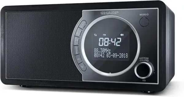 Sharp DR-450 čierna / Prenosné rádio / 6W / DAB+/FM / Bluetooth 4.2 / LCD displej (DR-450(BK))