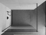 MEXEN/S - Kioto Sprchová zástena WALK-IN 100 x 200, transparent/dekor 8 mm, grafit kartáčovaná 800-100-101-66-35