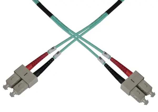OEM SC-SC / Optický patch kábel / Duplex / MM 50/125 OM3 / Modrá / 5m (8595589813230)