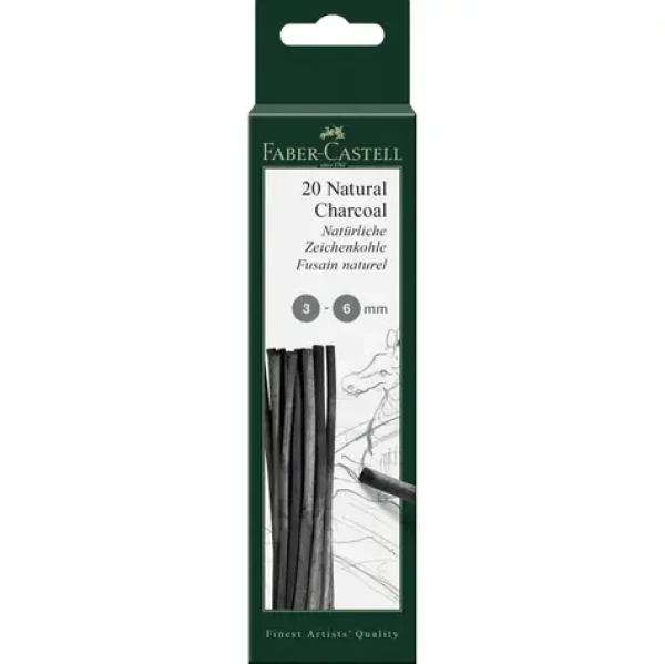 Faber-Castell Pitt Monochrome Prírodný uhol O 3-6 mm (129198)
