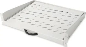 Digitus výsuvná polica 19" 2U šedá / Polica / Nosnosť 30 kg / 483x367x88 mm (DN-19-TRAY-2-450)