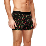 Noviti Boxerky BB006 Vzor M-2XL černá whisky XXL