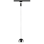 Paulmann Pendel Capsule svietidlo pre lištové systémy (230 V) URail pevne zabudované LED osvetlenie 6 W LED čierna (matná), chróm; 96808