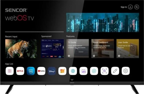 Sencor SLE 32S802TCSB SMART WEB OS