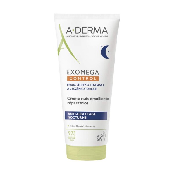 A-DERMA Exomega control regeneračný emolienčný nočný krém 200 ml