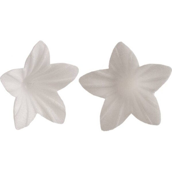 Biele kvety z jedlého papiera 400 ks 2 cm - Dekora