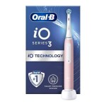 Oral-B iO Series 3 Blush Pink / Elektrická zubná kefka / magnetická iO / 3 režimy / senzor tlaku (iO Series 3 Blush Pink)