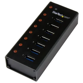 StarTech USB 3.0 HUB 7 portov čierna / USB hub / aktívne napájanie / hliník (ST7300U3M)