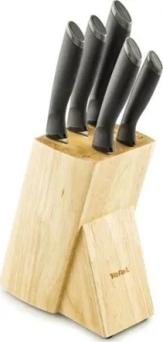 TEFAL Comfort K221SA14 / sada kuchynských nožov + drevený blok / 5ks (K221SA14)