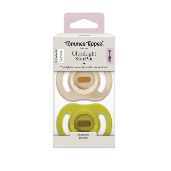 Tommee Tippee Silikónový Cumlík Ultra-light 6-18m, 2 ks - viac farebných variant (433595)