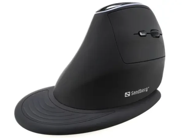 Sandberg Wireless Vertical Mouse Pro čierna / vertikálna myš / optická / 1600 DPI / 6 tlačidiel (630-13)