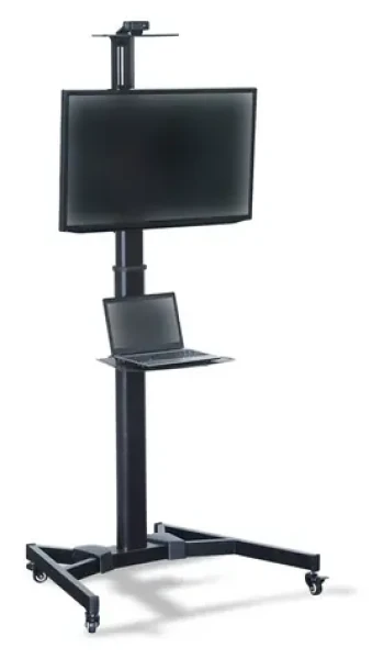 Digitus Podlahový stojan na TV / Stojan na TV / VESA 600x400 mm / 37-70" / nosnosť 50 kg / výškovo nastaviteľný (DA-90370)