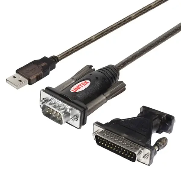 Unitek Y-105A čierna / Redukcia USB-A - DB-9 / RS-232 / 1,5 m (Y-105A)