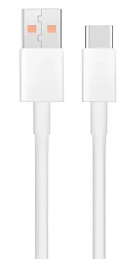 XIAOMI Original dátový kábel USB-C biela / Dátový kábel / USB-C / 6A / 1m / Service Pack (57983124616)