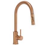 REA - Oceľový drez Leo 40 BRUSH COPPER bez kuchynskej batérie ZLE-06016