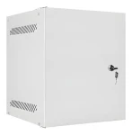 Lanberg WF10 sivá / Nástenný rozvádzač 10" / 6U / 280x310 mm / kovové dvere / ploché balenie (WF10-2306-00S)