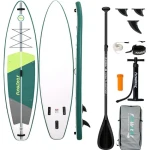 FunWater Nafukovací Paddleboard SUPFW69A 335cm zeleno-biela / príslušenstvo (SUPFW69A)