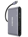 Canyon CNS-TDS14 replikátor portov / 1xUSB-C PD 100W / 1xHDMI (4K) / VGA / 3xUSB-A 3.0 / RJ45 / 3.5mm jack (CNS-TDS14)