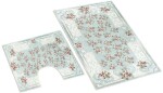 Kúpeľňová sada - 3D tlač 60x100+60x50 850/059 orient s ružičkou