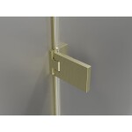 MEXEN/S - Lunar-F sprchovací kút skladacie dvere pravá 100 x 90, transparent, zlato kartáčovaná 836-100-090-55-00-P