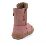 Dievčenské zimné barefoot topánky TEX SUEDE Dark Pink G3160250 - 38