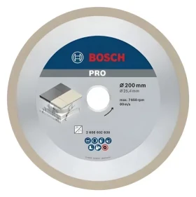 BOSCH Best for Ceramic 2608602636 / Diamantový rezný kotúč / 200x25,4 mm / keramika, dlažba, kameň (2608602636)