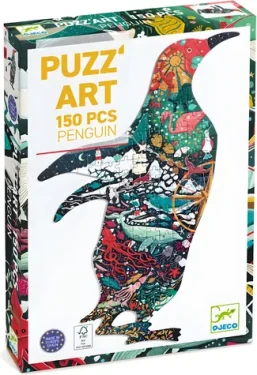 DJECO Obrysové puzzle Tučniak
