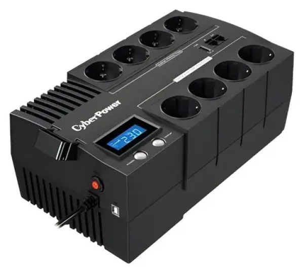 CyberPower BR1200ELCD čierna / Záložný zdroj UPS / 1200VA/720W / LCD / 8x zásuvka / USB (BR1200ELCD)