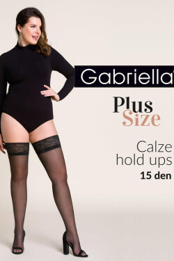Dámske pančuchy LYCRA PLUS SIZE - GABRIELLA nero 5/6