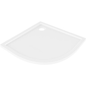 MEXEN - Flow Sprchová vanička štvrťkruh slim 100 x 100, biela lesk 46Q101010