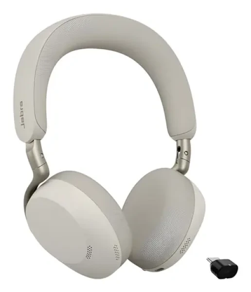 JABRA Evolve3 75 UC Link390c sivá / Bezdrôtové slúchadlá / mikrofón / USB-C + Bluetooth (37599-989-898)