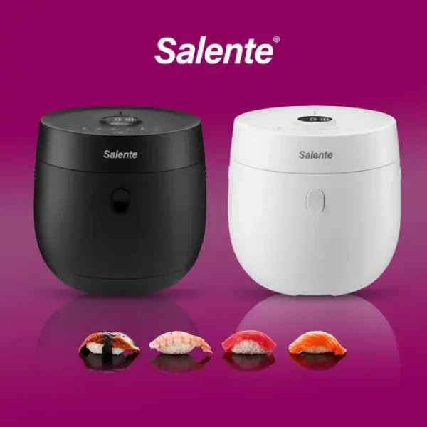 Salente Jasmine čierna / Ryžovar / 1,9 l / 4 programy / LCD displej / odložený štart (JASMINE-BK)