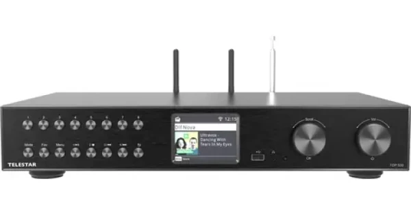 Telestar TOP500 čierna / Internetové rádio / DAB+ / FM / Bluetooth 5.3 / Wi-Fi / LAN / USB (5700500)