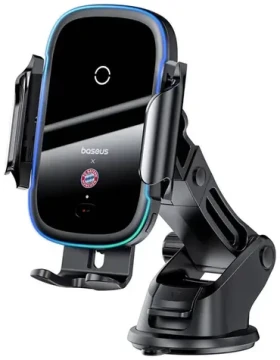 Baseus C40344000113-Z1 Držiak do auta s 15W nabíjačkou Bayern edition čierna (C40344000113-Z1)