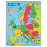 Bigjigs Toys Drevené puzzle mapa Európy
