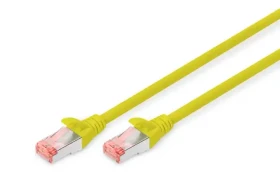 Digitus Cat6 S/FTP žltý / Patch kábel / RJ45-RJ45 / 0,5 m / AWG 27 / LSZH (DK-1644-005/Y)