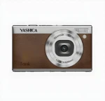 Yashica Tank Compact hnedá / Kompaktný fotoaparát / 12 MP / 4K video / 3 "výklopný displej / 8x zoom (YAS-DGCMTK-BR)