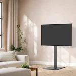 HAMA TV stojan podlahový čierna / TV stojan / 32-75" / otočný 60 ° / náklon -12-5 ° / 40 kg