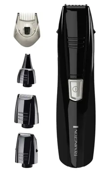 Remington PG180 Pilot čierna / zastrihávač fúzov / 3 nástavce / dĺžka 0.5 - 5 mm / Napájanie 2x batéria AA (PG180-R)