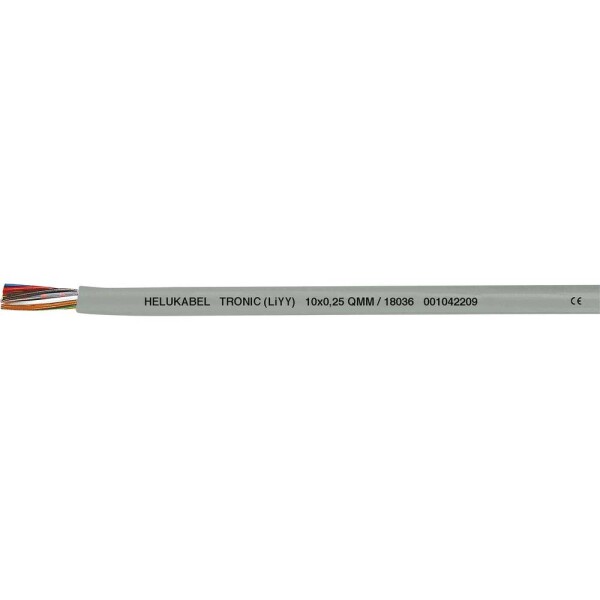 HELU 18062-1000 dátový kábel LiYY 7 x 0.34 mm² sivá 1000 m; 18062-1000