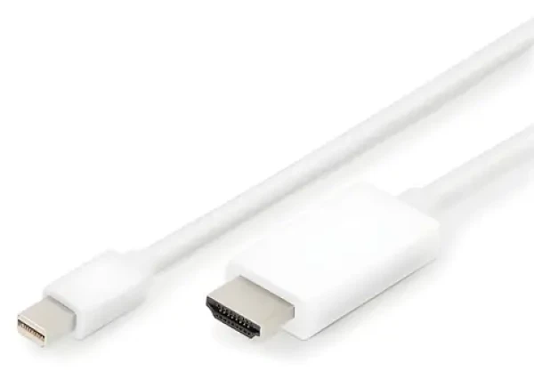 Digitus mini DisplayPort - HDMI / Redukcia / 2 m / 4K/60Hz / DP 1.2 - HDMI 2.0 (AK-340304-020-W)