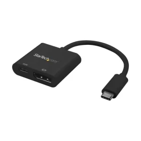 StarTech adaptér USB-C na DisplayPort Power Delivery 60W čierna / 4K 60Hz / HBR2 / Thunderbolt 3 (CDP2DPUCP)