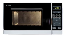 Sharp R-242 IN-W strieborná / Mikrovlnná rúra / 800 W / 20 l / 11 výkonových úrovní (18100095)