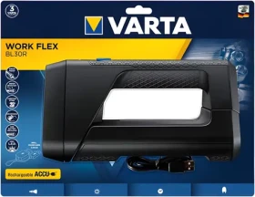 Varta Work Flex BL30R čierna / Svietidlo / LED / 600 lm / Li- ION 2600 mAh / USB-C / IPX4 (18684101401)