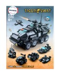 Mamido Mamido Stavebnica policajné vozidlo SWAT Tiger 6v1 371 dielov MT1132