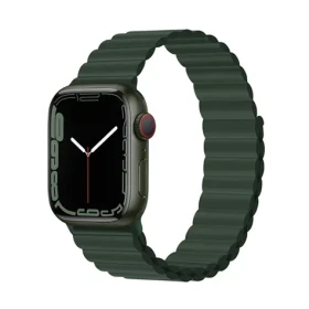 Devia Deluxe Sport 3 40/41/42 mm Sequoia / Remienok pre Apple Watch / Silikónový / Magnetické zapínanie (6938595364785)