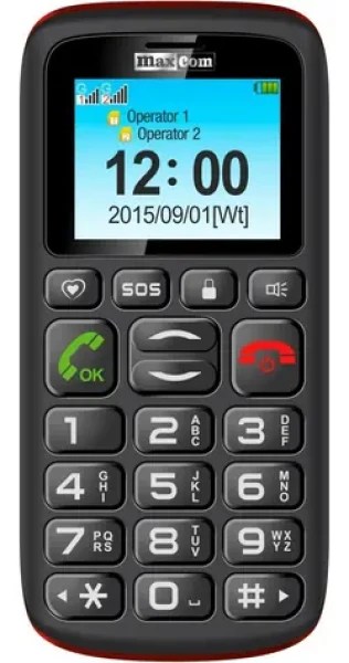 Maxcom MM428 čierna / 1.8 "/ microSD do 4GB / SOS tlačidlo / Micro USB (MM428)